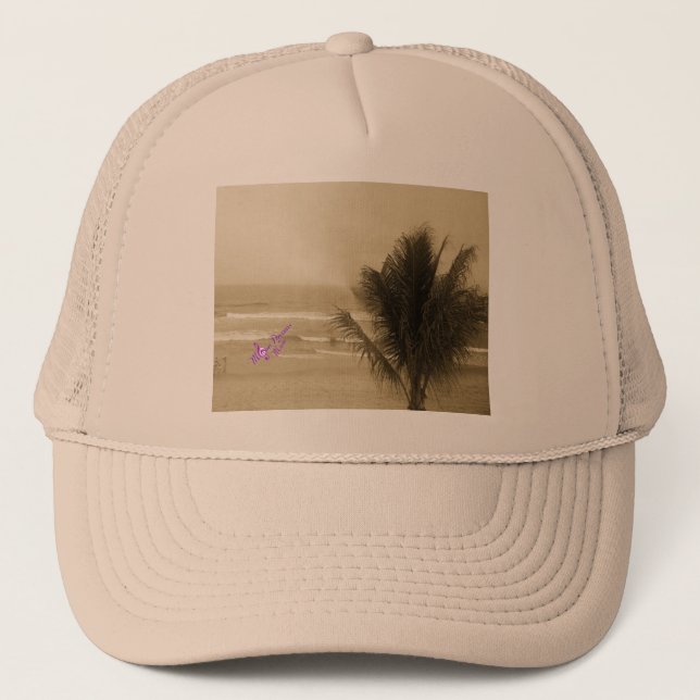 Boné Vintage Beach Trucker Hat (Frente)