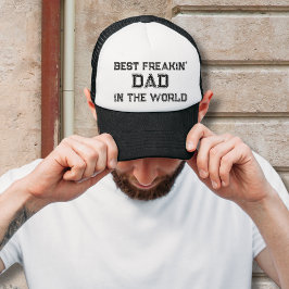 Boné Vintage Best Freakin' Pai no World Trucker Hat