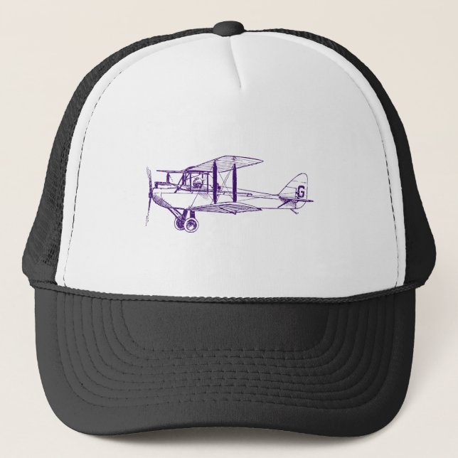 Boné Vintage Biplane - Deep Purple (Frente)
