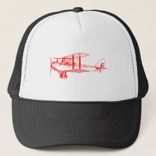 Boné Vintage Biplane - Vermelho