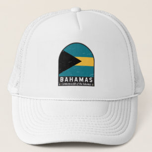 Boné Vintage com desconforto na bandeira das Bahamas