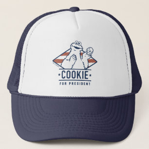 Boné Vintage Cookie Monster para Presidente