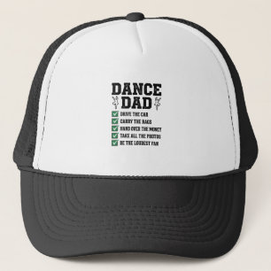 Boné Vintage Dance Pai Lista de Verificação de Camisa D