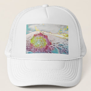 Boné Vintage Desenho T-Shirt Pink Yellow Seashell