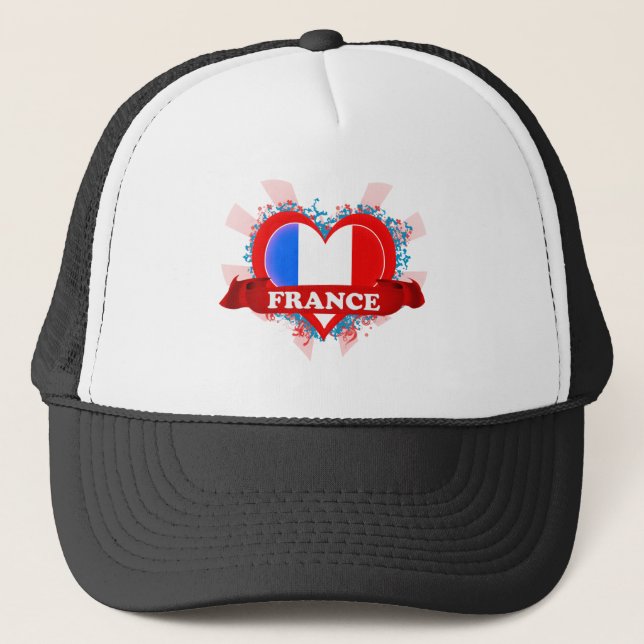 Boné Vintage eu amo France (Frente)