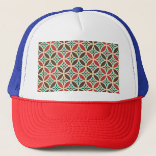 Boné Vintage geométrico, padrão sem soldadura de abstra