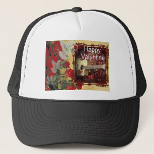 Boné Vintage Guitar: Dia dos Namorados da Bela Marrom a