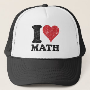 Boné Vintage I Love Math Trucker Hat