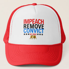 Boné Vintage Impeach Remove Convict No Kings Desde 1776
