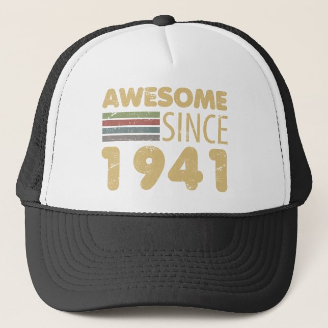 Boné Vintage Incrível 1941 80 Birthday (Frente)