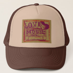 Boné Vintage Love old music Hat