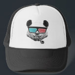Boné Vintage panda 3-D<br><div class="desc">Este panda de camiseta é muito engraçado, eu o criei em um espírito de vintagem com esses óculos 3D. Você terá muito sucesso e diversão com esta camiseta vintage!</div>
