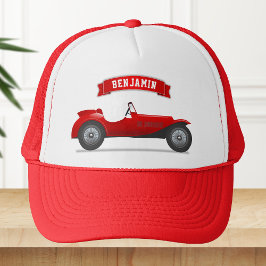 Boné Vintage Red Race Car Kids