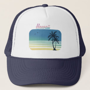 Boné Vintage Retro Aloha Havaiana - Férias de Praia no