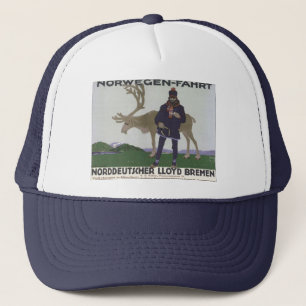 Boné Vintage Scandinavian Viagem para Norway Man Reinde