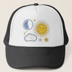 Boné Vintage Sun e Moon