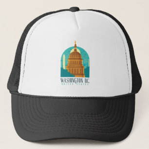 Boné Vintage Washington D.C. Capitol dos Estados Unidos