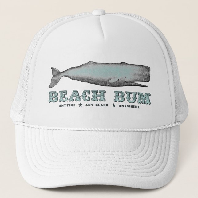 Boné Vintage Whale Beach Bum Hat (Frente)