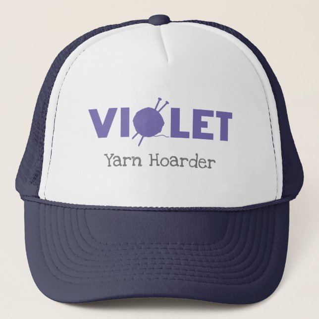 Boné Violet Yarn Hoarder (Frente)
