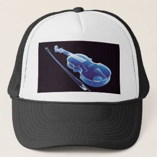 Boné Violino azul de néon