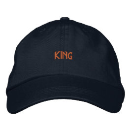 Boné Visor KING Personalizado Azul Marinho Parecendo Su