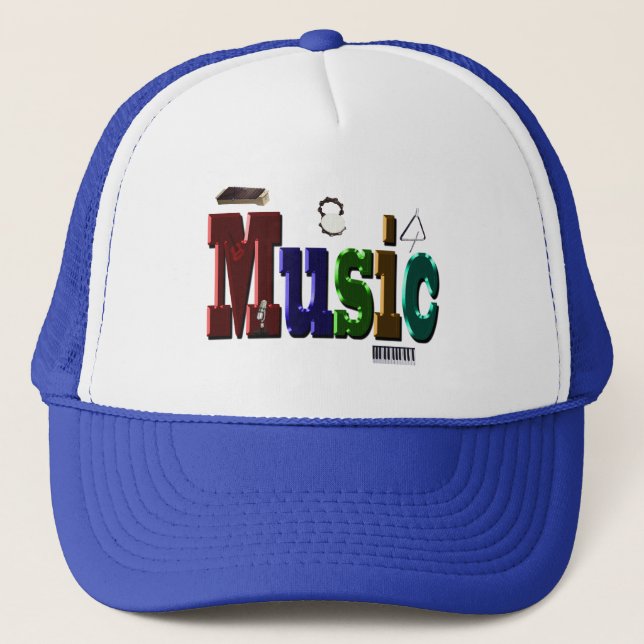 Boné Vivendo A Vida É Música, Caminhoneiros Que É (Frente)