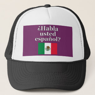 Boné Você fala espanhol? Em espanhol. Sinalizador