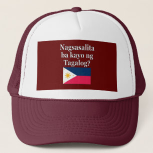 Boné Você fala Tagalog? no Tagalog. Sinalizador