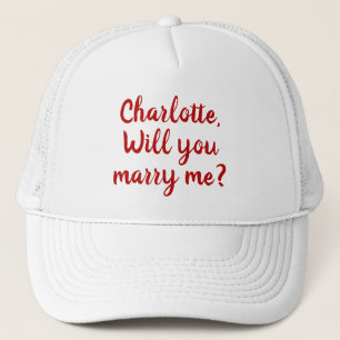 Boné Você me Casado a proposta de casamento de texto p