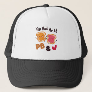 Boné Você me pegou na Manteiga de amendoim PB&J e na G
