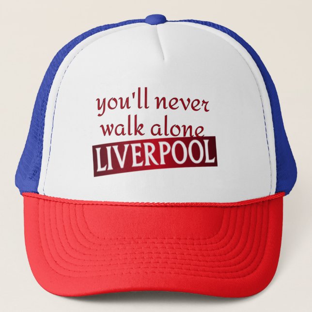 Boné Você nunca andará sozinho Liverpool (Frente)