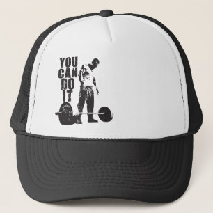 Boné VOCÊ PODE FAZÊ-LO. Exercício do levantamento de