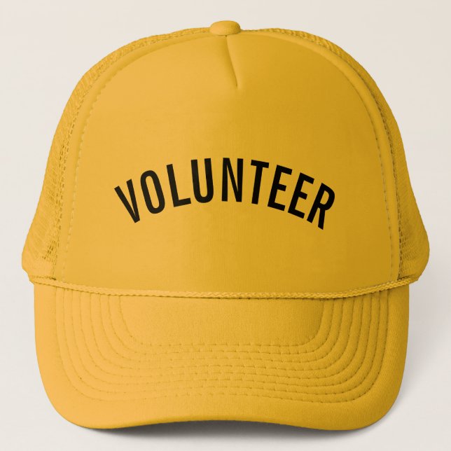 Boné Voluntário amarelo (Frente)