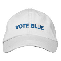 Votação Blue Blue White Custom Text Democrata mode