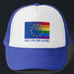 Boné Votar Pela Nossa Europa Futura Democracia Eleitora<br><div class="desc">Votar No Nosso Futuro Parlamento Europeu Eleitoral Democracia</div>