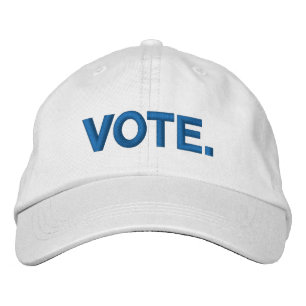 Boné Vote azul e branco moderno