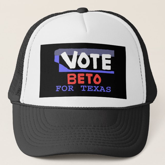 Boné Vote Beto Pelo Texas Trucker Hat (Frente)
