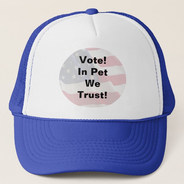 Boné Vote Pet We Trust (Frente)