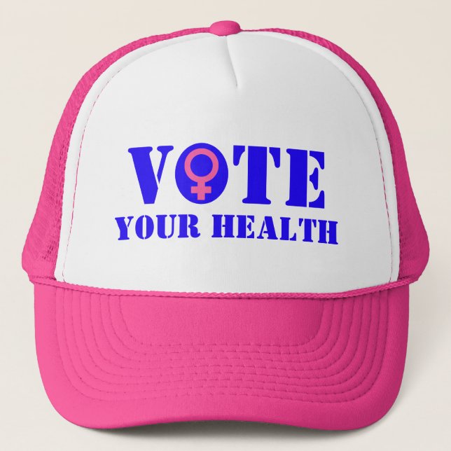 Boné Vote Sua Camisa de Caminhoneiro de Saúde (Frente)