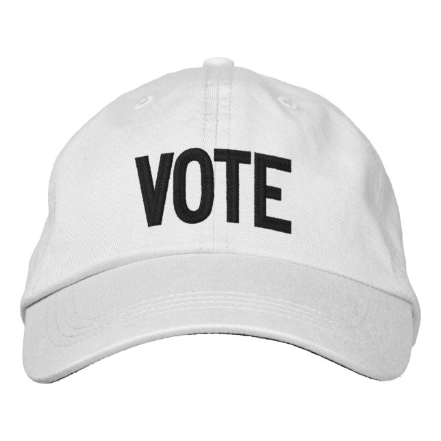 Boné Voto, preto e branco, moderno (Frente)