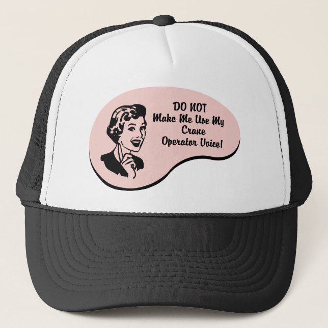 Boné Voz do operador de guindaste (Frente)