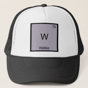 Boné W - Camiseta Símbolo do Elemento Químico Engraçado