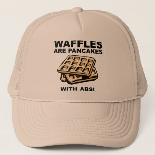 Boné Waffles Panquecas Com Abs Chapéu Funil Engraçado