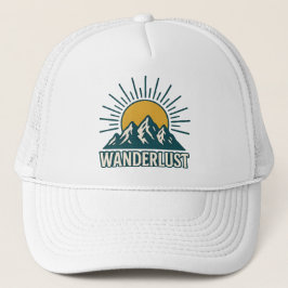 Boné Wanderlust Retro Teal Mountain Sunrise | Hiking