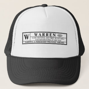 Boné Warren Warning Label