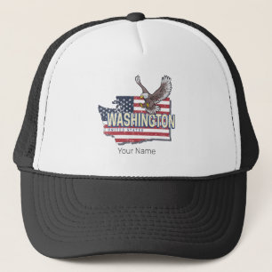 Boné Washington State United States Map USA Souvenir
