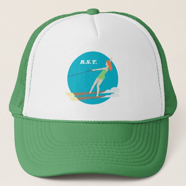 Boné Waterski, estilo Vintage (Frente)