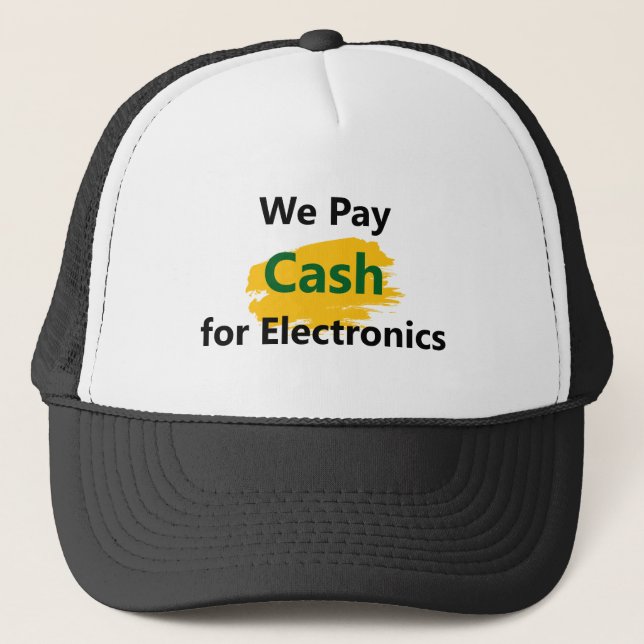 Boné We Pay Cash for Electronics (Frente)
