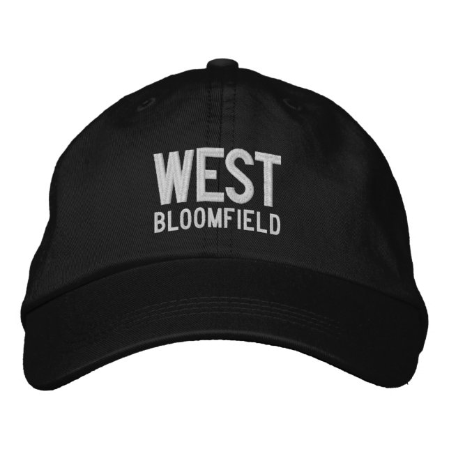 Boné West Bloomfield Michigan Boriderou o Chapéu de Bas (Frente)