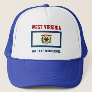 Boné West Virginia Flag e Slogan